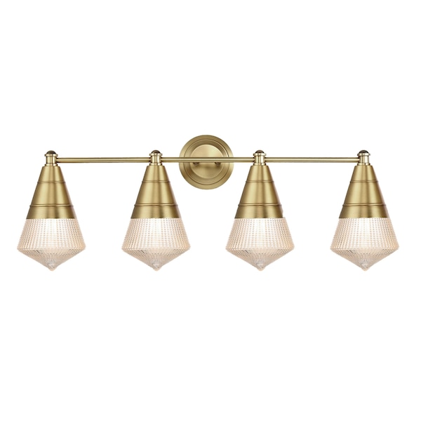 Maxim Lighting Hargreaves 4-Light Bath Vanity, Natural Aged Brass 10394PRNAB - main
